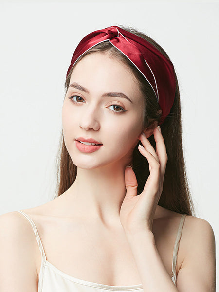 Women Artsy Solid Silk Cross Hair Band SC1057 Ada Fashion