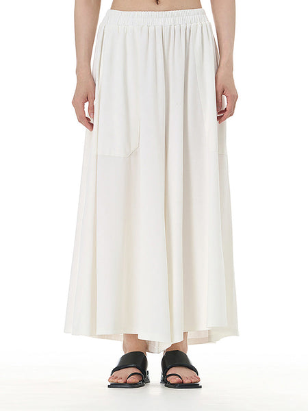 Women Summer Casual Solid Wide-leg Loose Pants FD050 BUYKUD