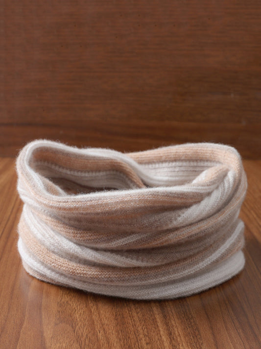 Neck Colorblock Scarf Wool Women Winter Knit FashionChic