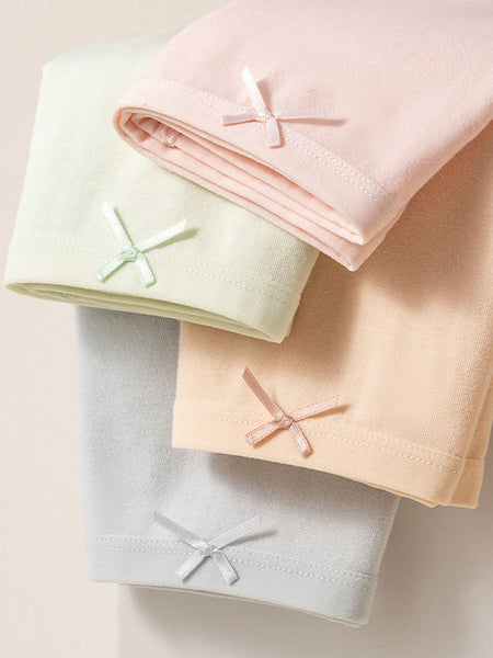 Women 6 Pure Color Underwear Pieces Summer Cotton FashionChic