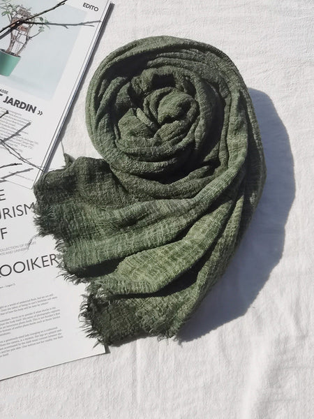 Winter Artsy Pure Color Fold Shawl Scarf AX1012 Genistyle Shop