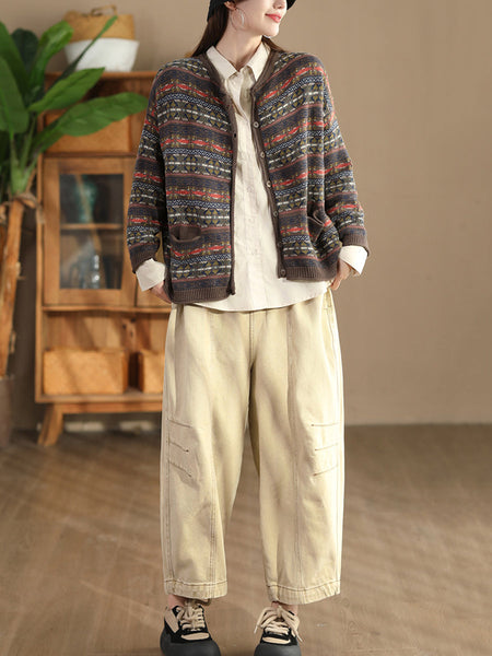 Women Autumn Cotton Knit Cardigan Sweater AT1022 ZMMM