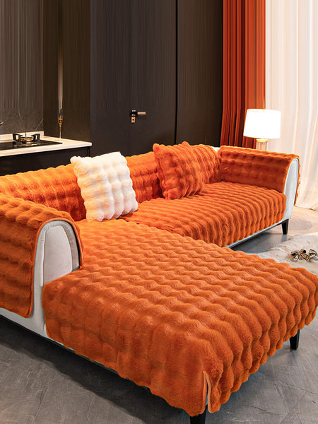 Winter Warm Solid Soft Fleece Casual Thick Soft Cushion BA1032 Genistyle Shop