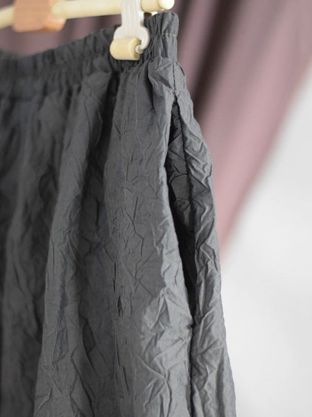 Women Summer Vintage Solid Loose Cotton Calf-Length Pants CV1042 Ada Fashion