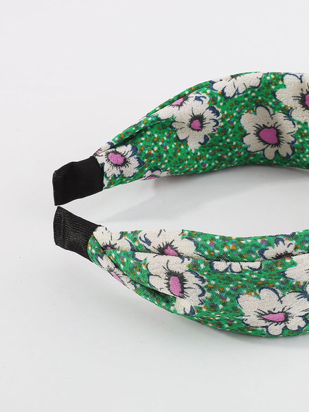 Women Artsy Floral Print Knot Hair Band KL1013 Ada Fashion