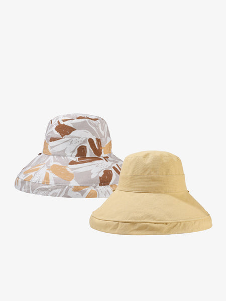 Hat Summer Sunproof Dual-side Flower Women Wearing FashionChic
