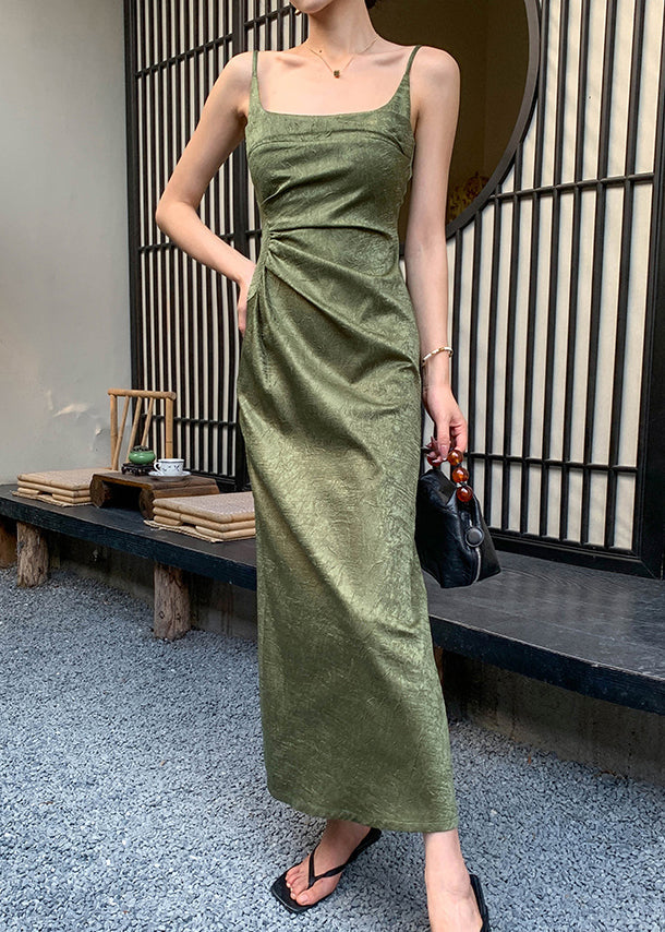 Boutique Black Slim Fit Silk Spaghetti Strap Dress Sleeveless EE058 shopify