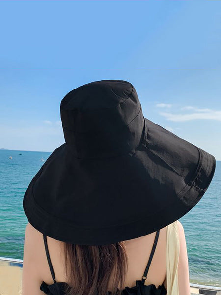 Wearing Brim Women Large Casual Hat Dual-side Sunproof FashionChic
