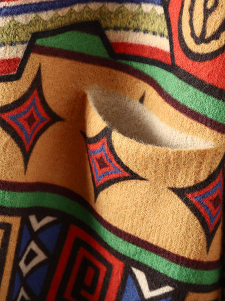 Women Ethnic Spring Knitted Cardigan Sweater SC1054 Ada Fashion