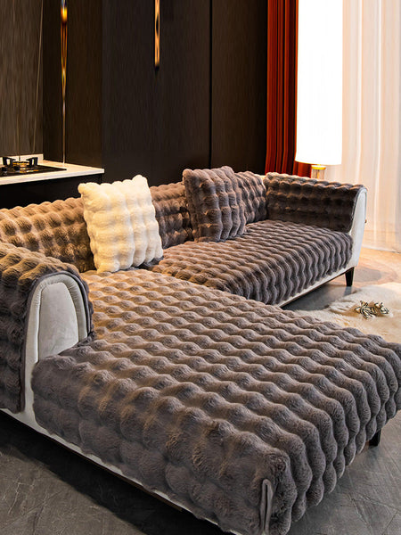 Winter Warm Solid Soft Fleece Casual Thick Soft Cushion BA1032 Genistyle Shop