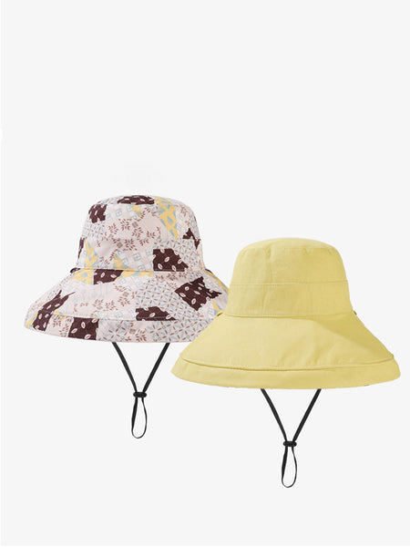 Women Casual Summer Solid Reversible Wearing Collapsible Hat LL005 BUYKUD