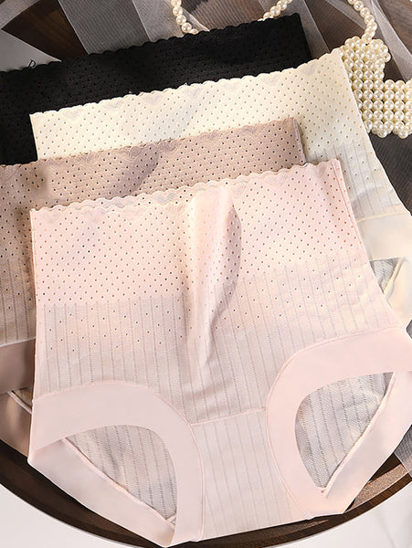 Pure 4 Pieces Waist High Color Summer Underwear Women FashionChic