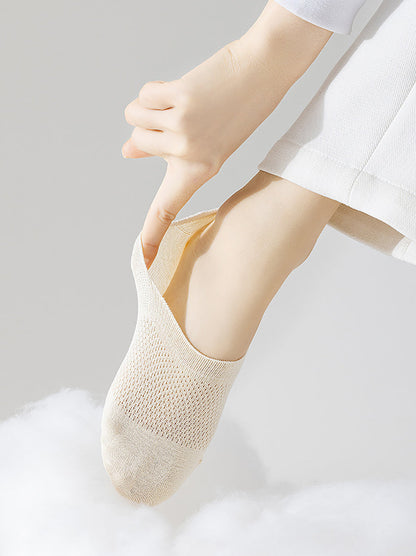 6 Pairs Women Casual Summer Solid Cotton Boat Socks CX022 JIEX