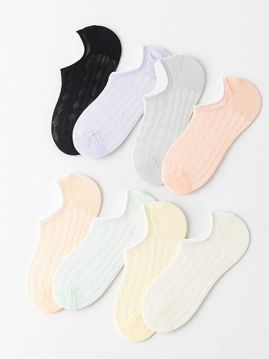 Women Pairs Socks Thin 5 Short Summer FashionChic