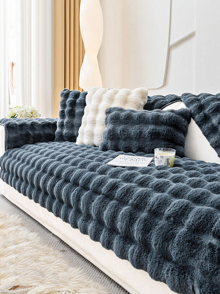 Winter Warm Solid Soft Fleece Casual Thick Soft Cushion BA1032 Genistyle Shop