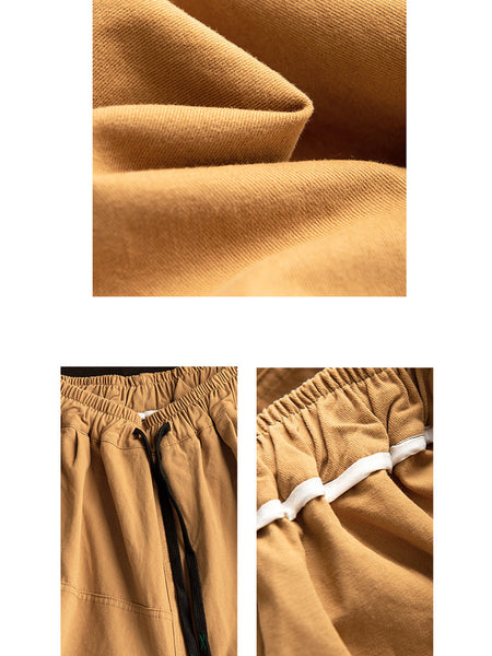 Women Autumn Casual Solid Spliced Cotton Harem Pants AS1022 ZMMM