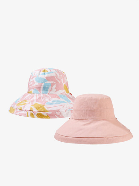 Hat Summer Sunproof Dual-side Flower Women Wearing FashionChic