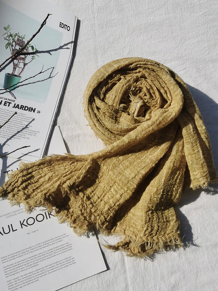 Winter Artsy Pure Color Fold Shawl Scarf AX1012 Genistyle Shop