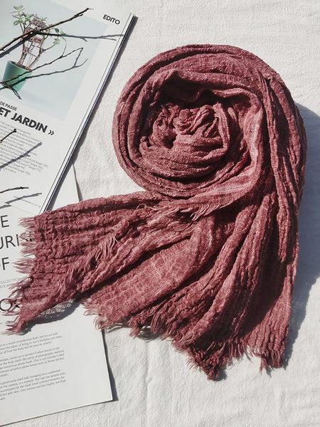 Winter Artsy Pure Color Fold Shawl Scarf AX1012 Genistyle Shop