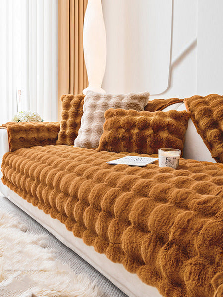 Winter Warm Solid Soft Fleece Casual Thick Soft Cushion BA1032 Genistyle Shop