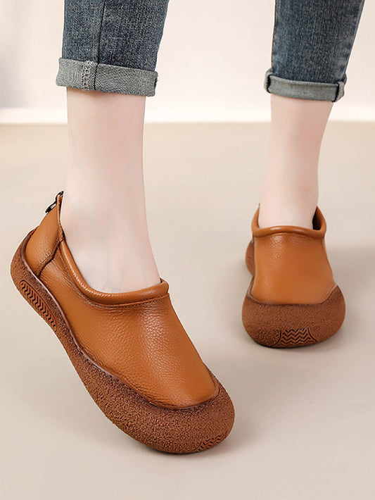 Women Autumn Casual Soft Leather Flat Shoes AS1007 BC