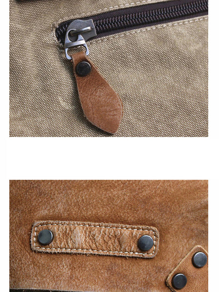 Women Vintage Genuine Leather Spliced Shoulder Bag WU016 BUYKUD