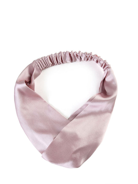 Women Artsy Solid Silk Cross Hair Band SC1057 Ada Fashion