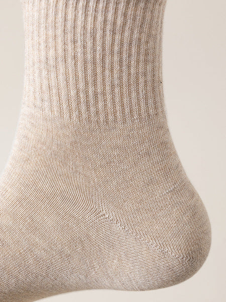 6 Pairs Women Casual Solid 100%Cotton Socks FD056 JIEX