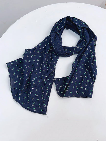 Women Artsy Floral Cotton Shawl Scarf WU022 BUYKUD