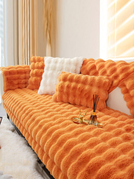 Winter Warm Solid Soft Fleece Casual Thick Soft Cushion BA1032 Genistyle Shop
