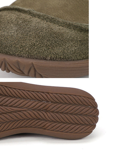 Women Summer Retro Leather Spliced Flat Shoes TY1031 Ada Fashion