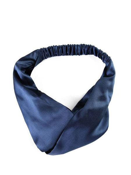 Women Artsy Solid Silk Cross Hair Band SC1057 Ada Fashion