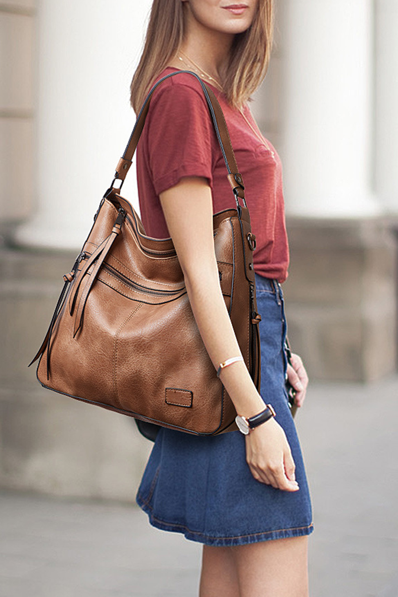 Casual Solid Split Joint Bags Furdela