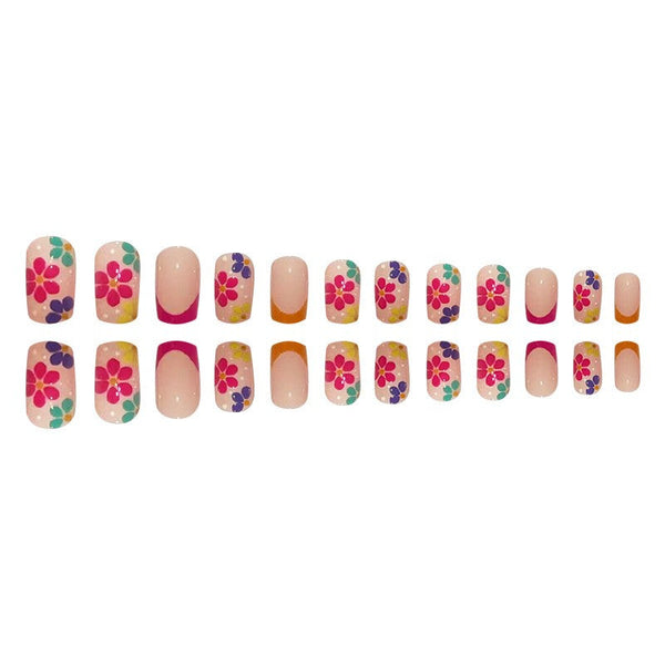 Casual Simplicity Print Basic Nail Paste Furdela