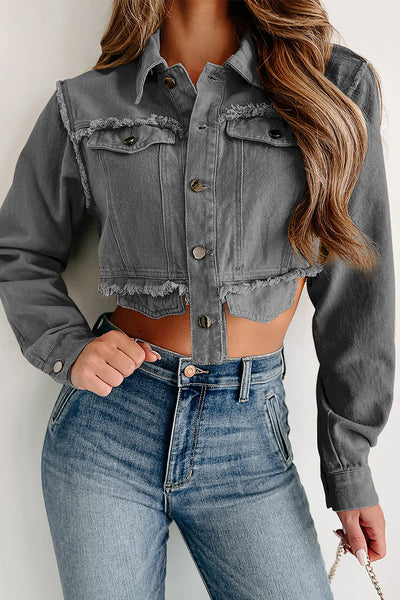 Casual Simplicity Solid Make Old Turndown Collar Outerwear YE9847