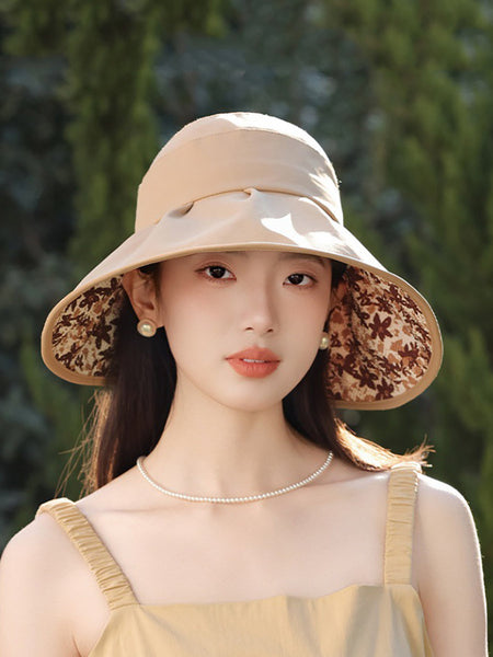 Floral Summer Sunproof Bowknot Women Artsy Hat FashionChic