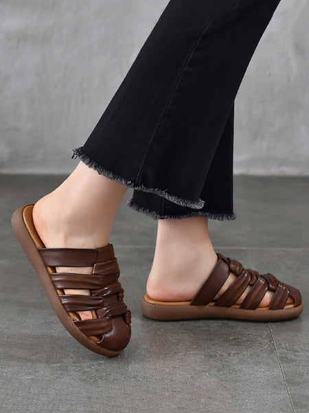 Casual Women Sandals Summer Genuine Leather FashionChic