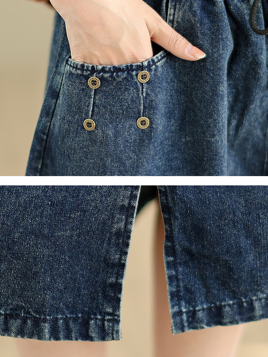 Women Summer Casual Denim Skirt KL1036 Ada Fashion