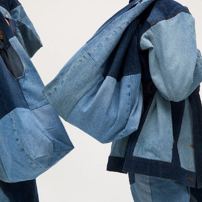 Casual Patchwork Contrast Bags Furdela