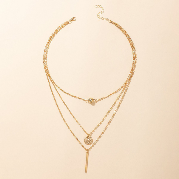 Simplicity Geometric Patchwork Necklaces Furdela