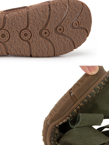 Women Summer Casual Solid Leather Weave Flat Shoes AS1055 Ada Fashion