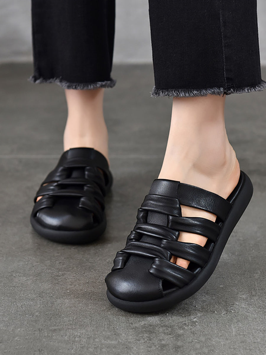 Casual Women Sandals Summer Genuine Leather FashionChic