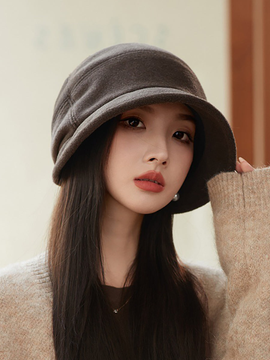 Women Winter Casual Solid Warm Hat WU005 BUYKUD