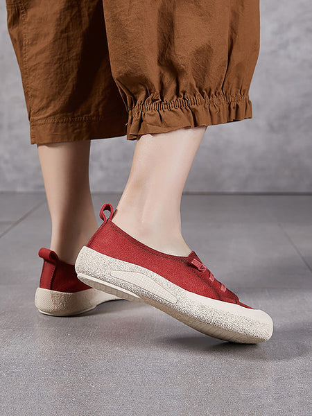 Casual Genuine Leather Flat Women Summer Shoes FashionChic