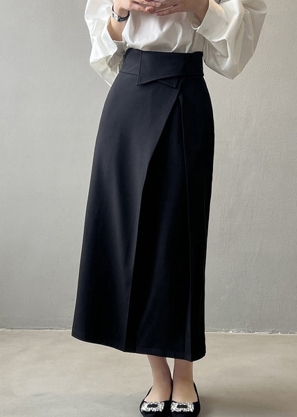 French Grey High Waist Slim Fit Skirts Fall QC022 shopify