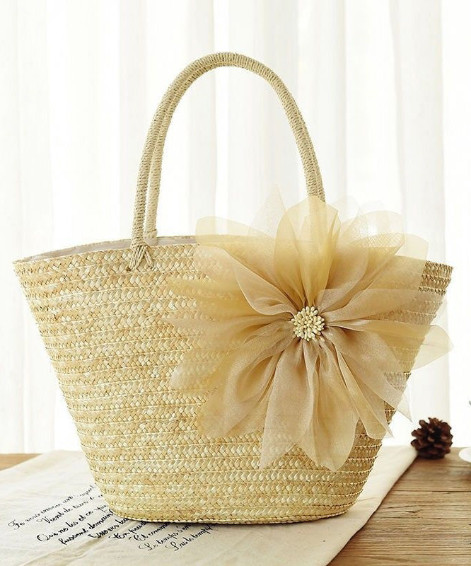 2024 Fashion Purple Flower Grass Woven Handbag HJ1009 Ada Fashion