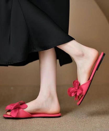 2024 French New Rose Petal Open Toe Slide Sandals OI022 shoe-LT240801