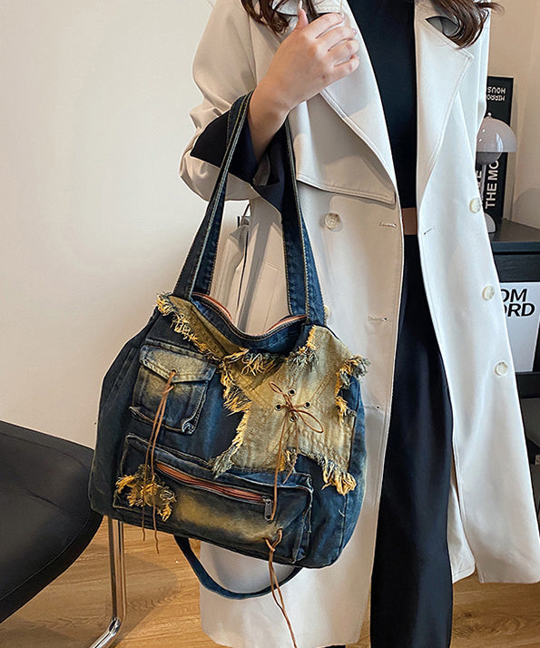 2024 New Casual Denim Large Capacity Shoulder Bag HJ1058 Ada Fashion