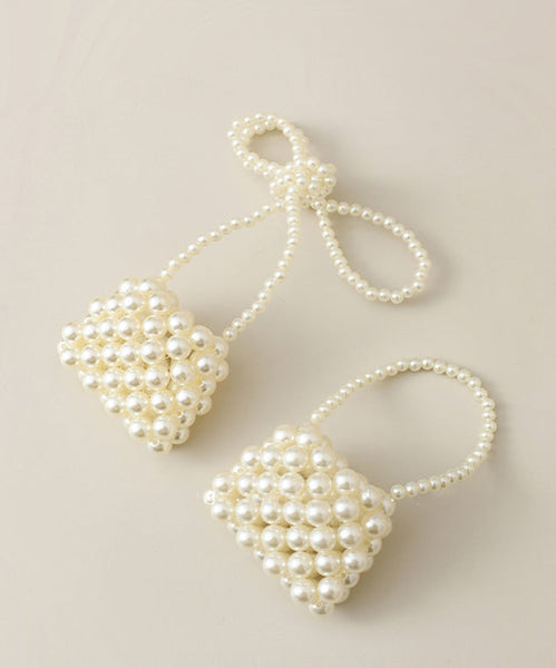 2024 New Kids Girls Pearl Woven Crossbody Bag Handbag IU005 Bag-BGS240803