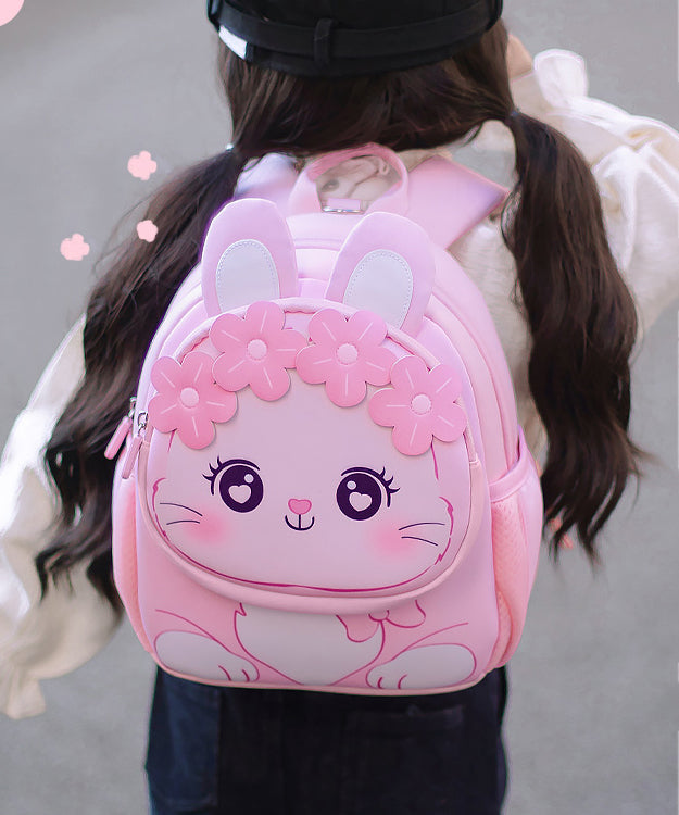 2024 New Pink Kids Girls Floral Princess Backpack Bag IU001 Bag-BGS240803